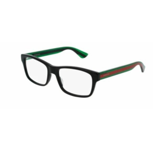 GUCCI BLACK/GREEN/RED STIPE EYEGLASSES! NE… - Picture 1 of 3